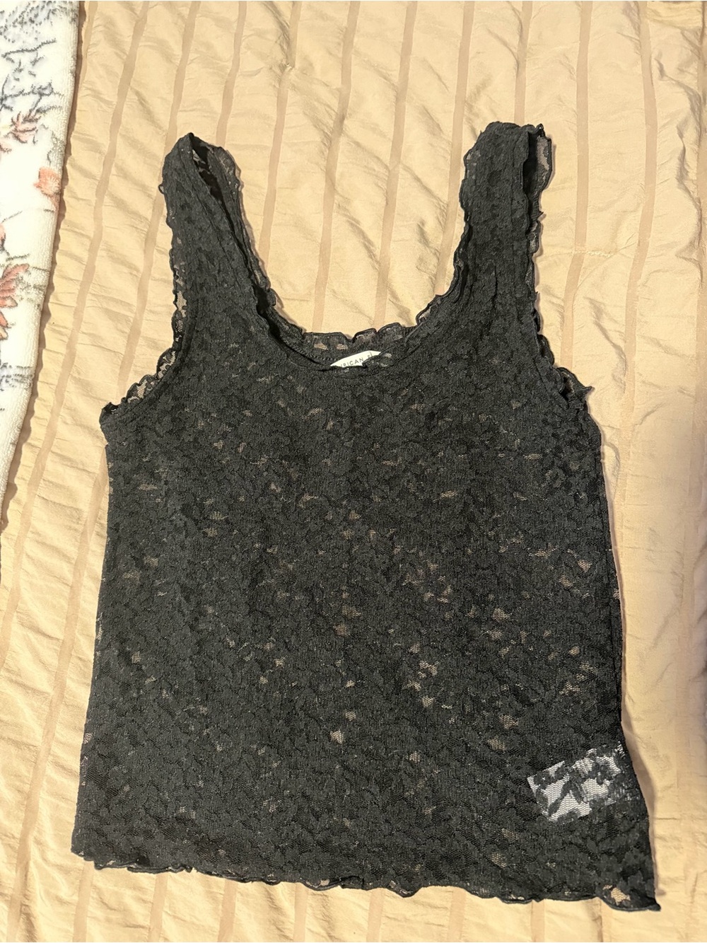 American Eagle Outfitters Black Lace Camisole Tank